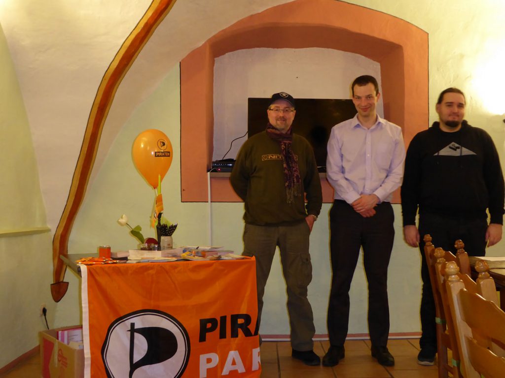 Vorstand des Kreisvorstandes Schmalkalden-Meiningen: Jan Schrenke, Christian Horn, Marius Wegner